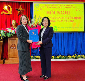 CHÚC MỪNG TÂN PHÓ HIỆU TRƯỞNG TRƯỜNG TIỂU HỌC VĂN KHÊ