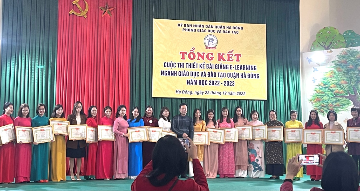 Tổng kết cuộc thi Thiết kế bài giảng Elearning cấp Quận năm học 2022-2023