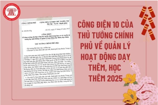 Công điện: Về tăng cường chỉ đạo công tác tuyển sinh THCS, THPT và quản lý hoạt động dạy thêm, học thêm.