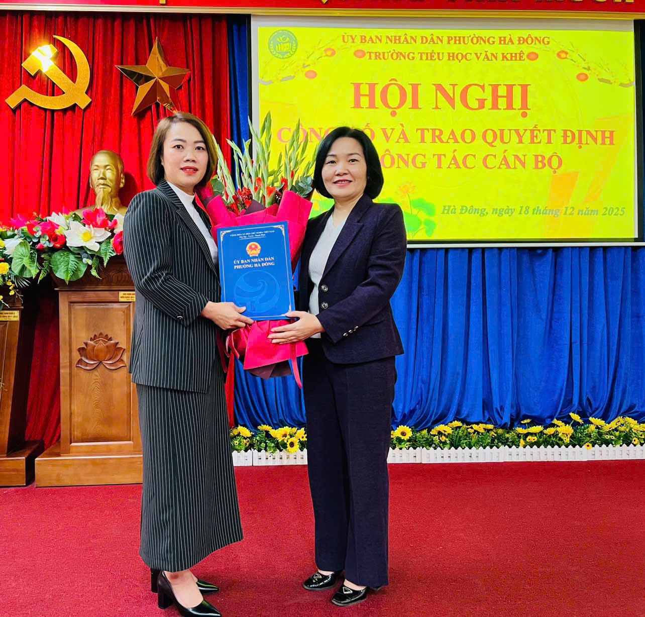 CHÚC MỪNG TÂN PHÓ HIỆU TRƯỞNG TRƯỜNG TIỂU HỌC VĂN KHÊ