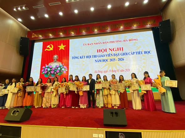 TỔNG KẾT HỘI THI GIÁO VIÊN DẠY GIỎI PHƯỜNG HÀ ĐÔNG – NĂM HỌC 2025–2026