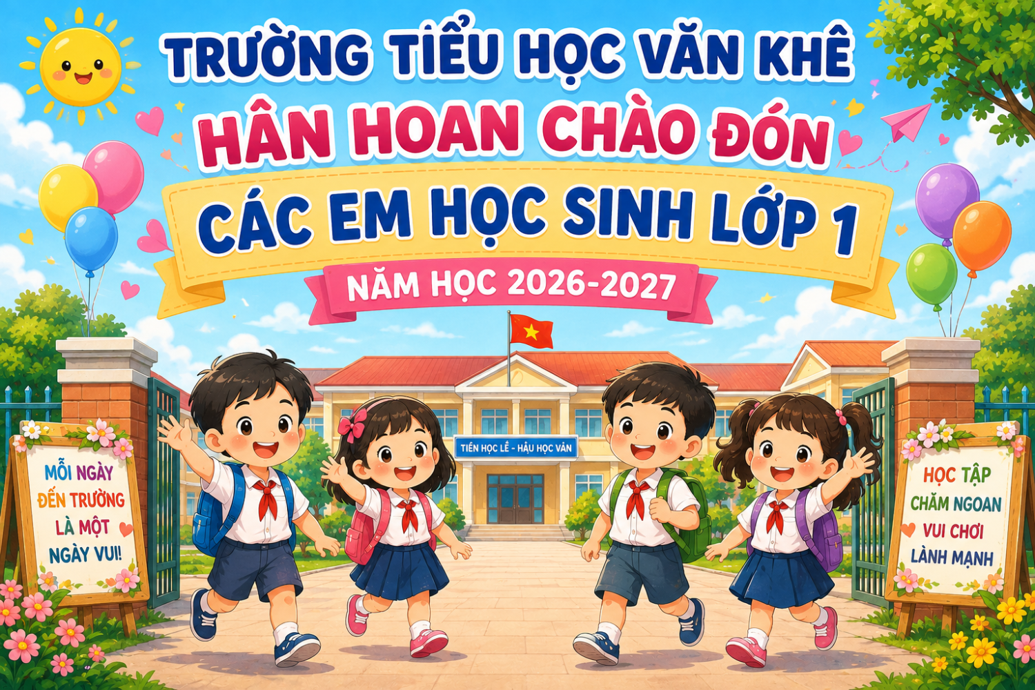 GIỚI THIỆU GIÁO VIÊN LỚP 1, CHÀO ĐÓN CÁC EM HỌC SINH LỚP 1 – NĂM HỌC 2026 – 2027